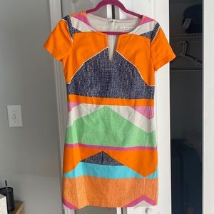 Trina Turk multi colored mini dress size 4